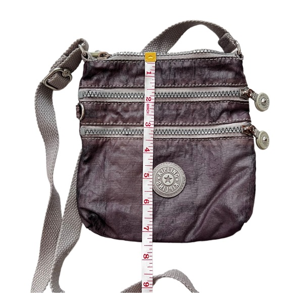 Kipling Women’s Metallic Grey Mini Crossbody bag - Picture 8 of 9